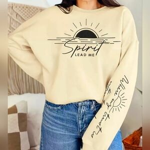 Spirit Lead Me Beige Women's Top